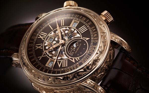 Patek Philippe Grand Complication, 18k Rose Gold, 44mm, Sky Moon Tourbillon Ref# 6002R-001