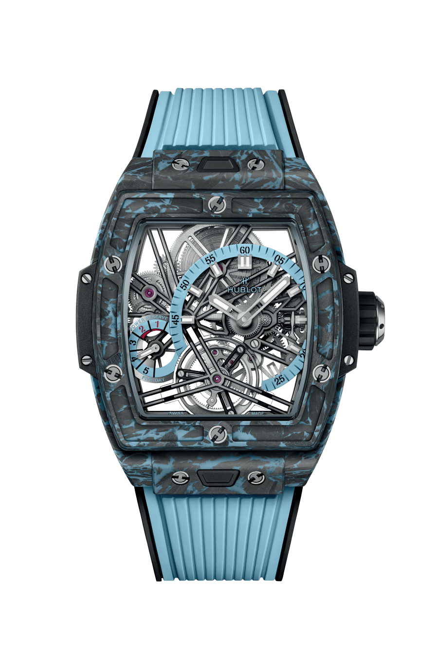 Hublot, Spirit of Big Bang Tourbillon Carbon Sky Blue 42mm, Limited Edition, Ref# 645.QL.5117.RX