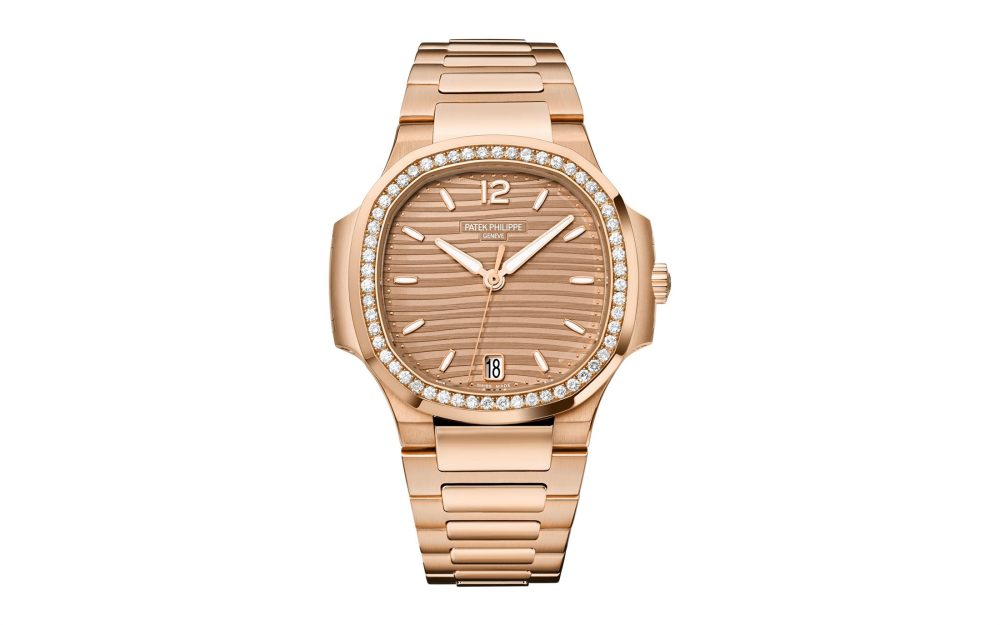 Patek Philippe Nautilus Ladies Automatic Watch, 18k Rose Gold and Diamonds, 35,2mm, Ref# 7118/1200R-010