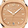 Patek Philippe Nautilus Ladies Automatic Watch, 18k Rose Gold, 35,2mm, Ref# 7118/1R-010