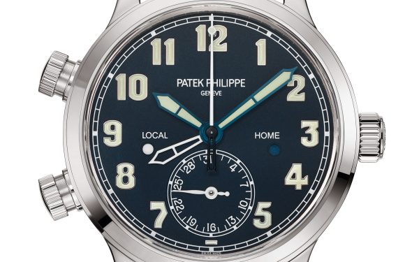 Patek Philippe Complication, 18k White Gold, Calatrava Pilot Travel Time 37,5mm, Ref# 7234G-001