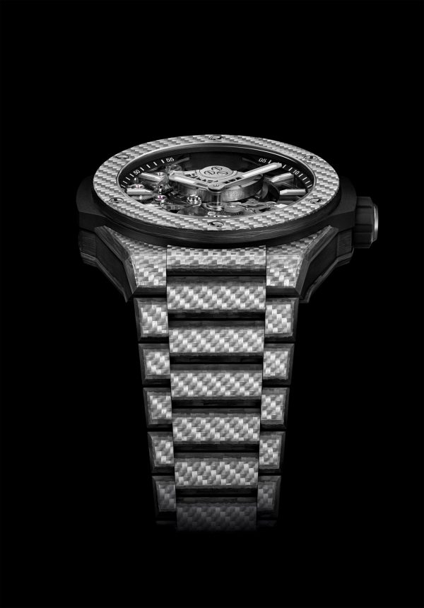 Hublot Big Bang Integrated Tourbillon Full Carbon, 43mm, Carbon Fiber and Texalium® Upper Layer, Ref# 455.YS.0170.YS