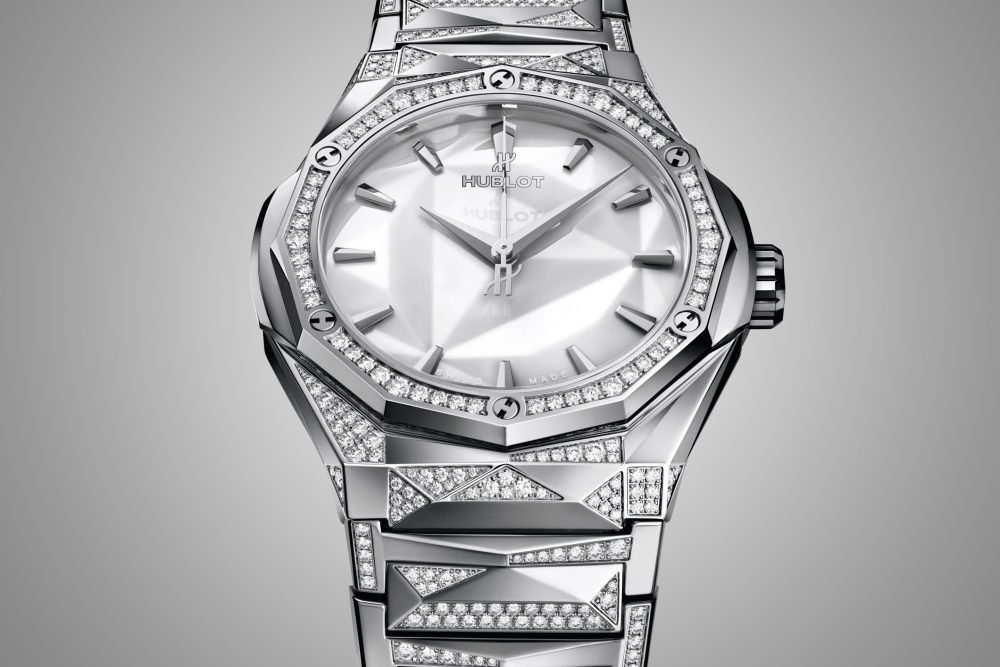 Hublot Classic Fusion ORLINSKI BRACELET TITANIUM WHITE ALTERNATIVE PAVÉ Ref# 550.NS.2200.NS.3804.ORL22