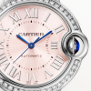 Ballon Bleu de Cartier 33mm Pink Dial Diamond Bezel Watch