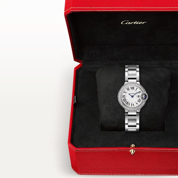 Ballon Bleu de Cartier 28mm Diamond Bezel Watch