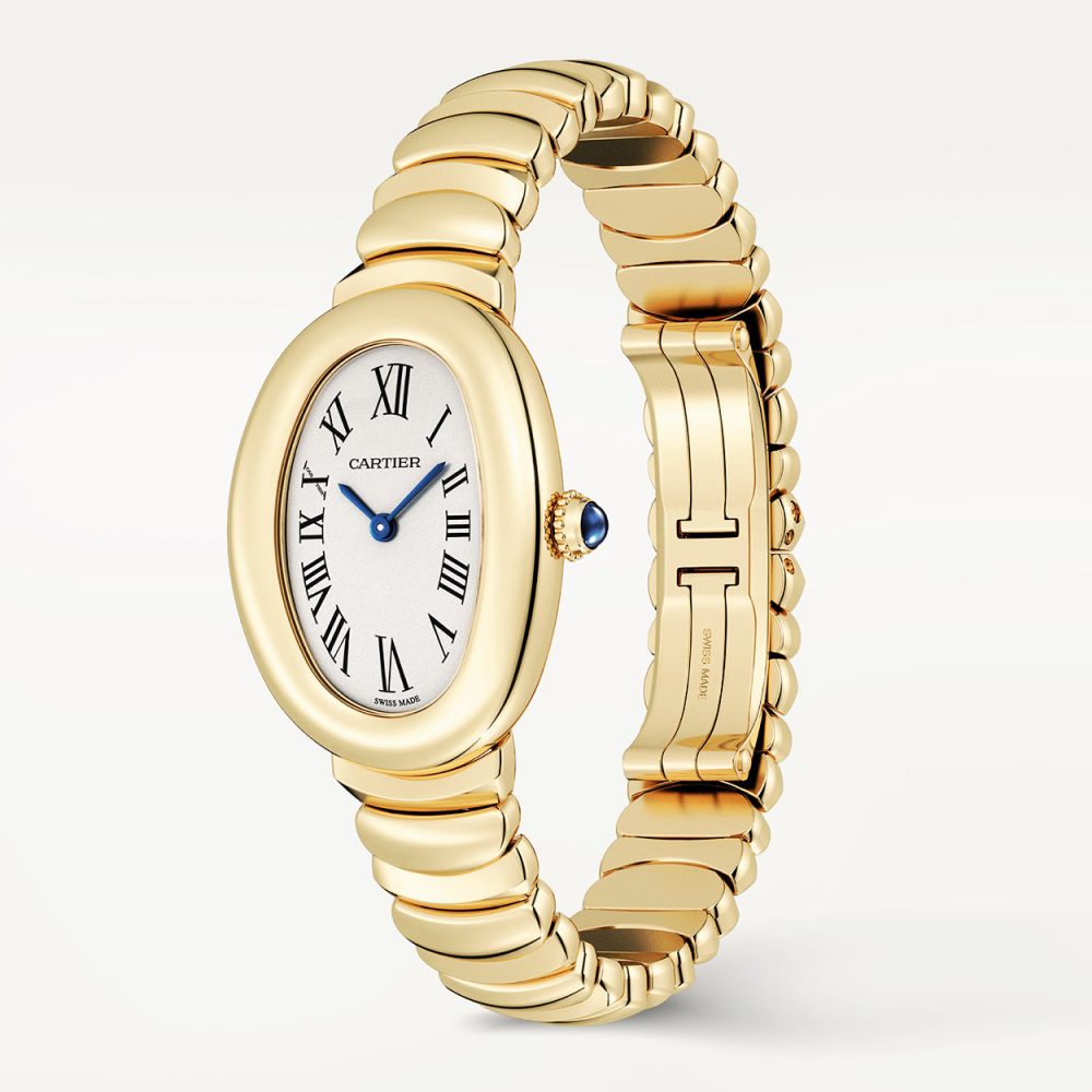 Baignoire Small 18ct Yellow Gold Ladies Bracelet Watch