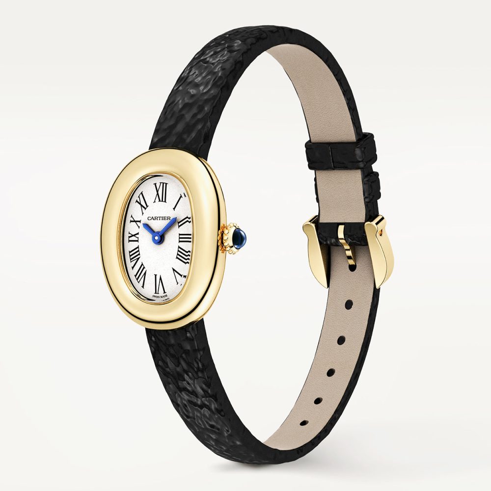 Baignoire Mini 18ct Yellow Gold Ladies Strap Watch