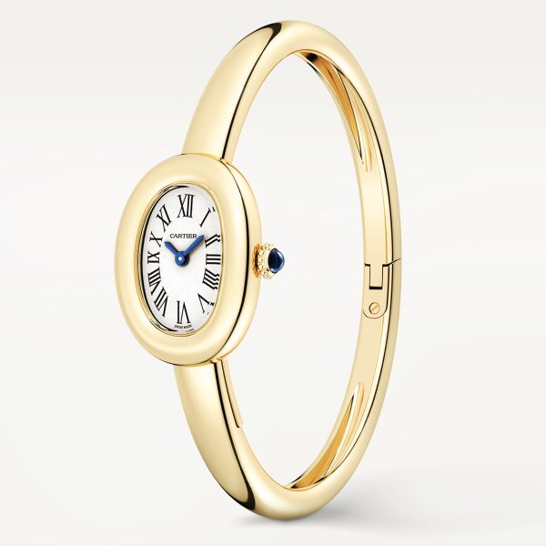 Baignoire Mini Size 15 18ct Yellow Gold Ladies Bangle Watch