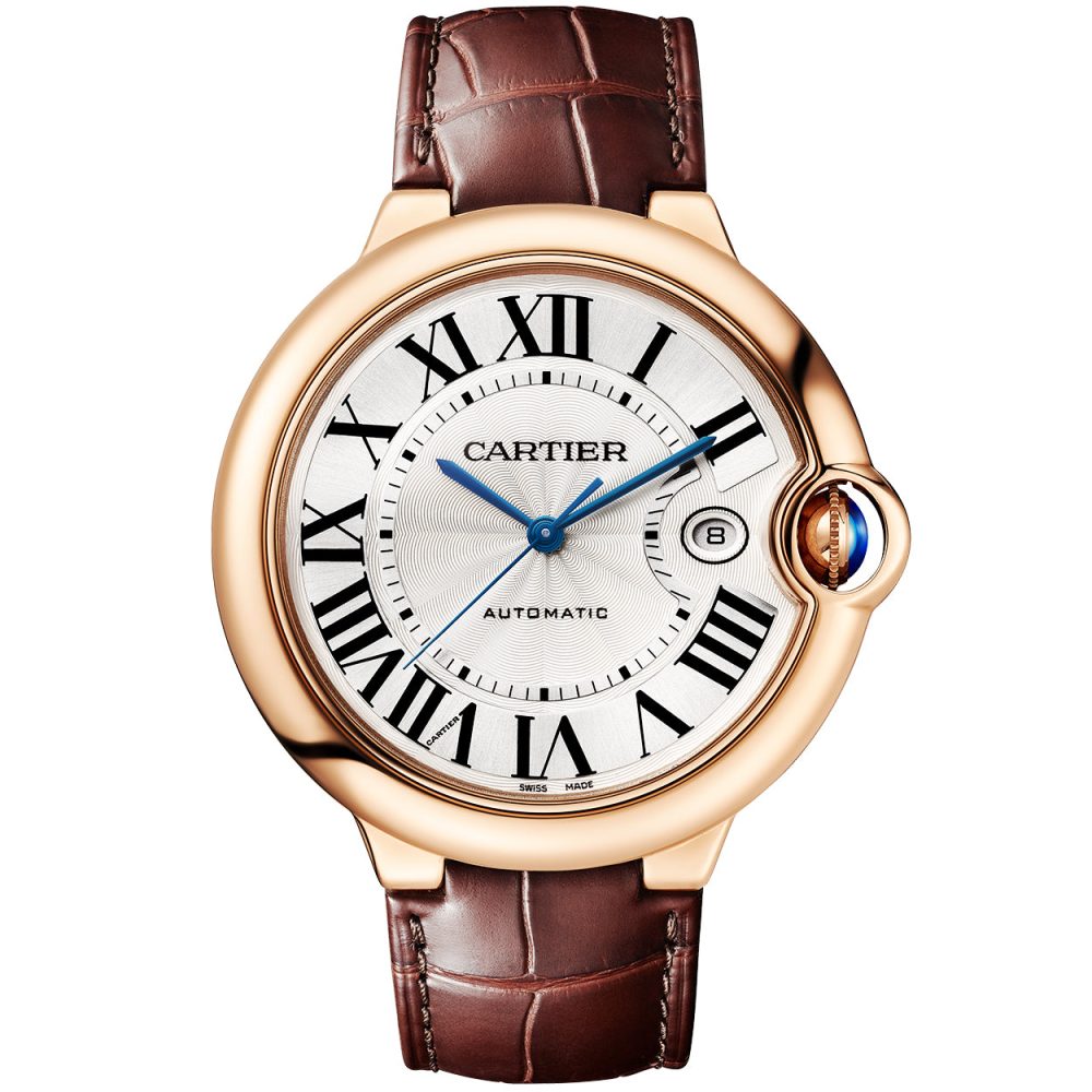 Ballon Bleu 18ct Rose Gold 42mm Automatic Leather Strap Watch