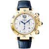 Pasha de Cartier 41mm 18ct Yellow Gold Chronograph Strap Watch