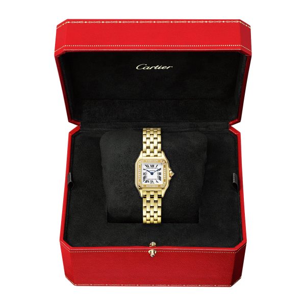 Panthère de Cartier Small 18ct Yellow Gold Diamond Set Watch