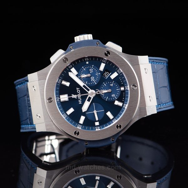 Hublot Big Bang, Steel Blue Chronograph Automatic 44mm, Ref# 301.SX.7170.LR