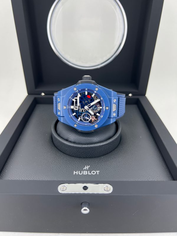 Hublot Big Bang Meca-10 Ceramic Blue 45mm, Ref# 414.EX.5123.RX