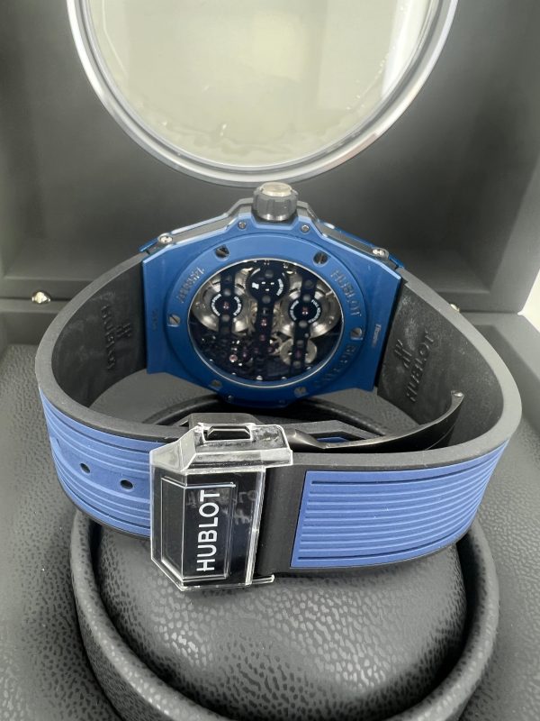 Hublot Big Bang Meca-10 Ceramic Blue 45mm, Ref# 414.EX.5123.RX