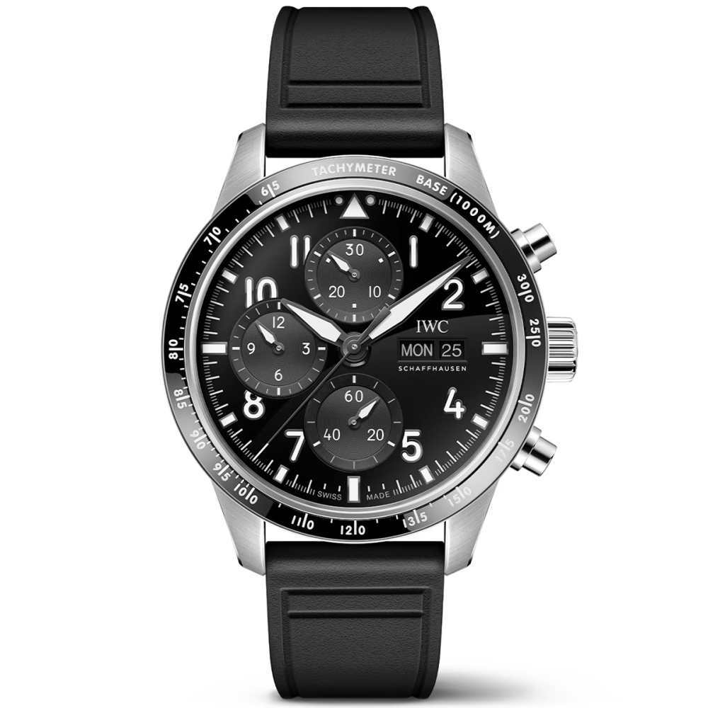 Pilot's 41mm Black Dial Men's AMG Performance Chronograph Watch