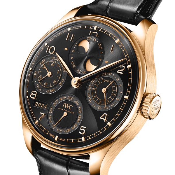 Portugieser 'Obsidian' Perpetual Calendar 44mm 18ct Yellow Gold Watch