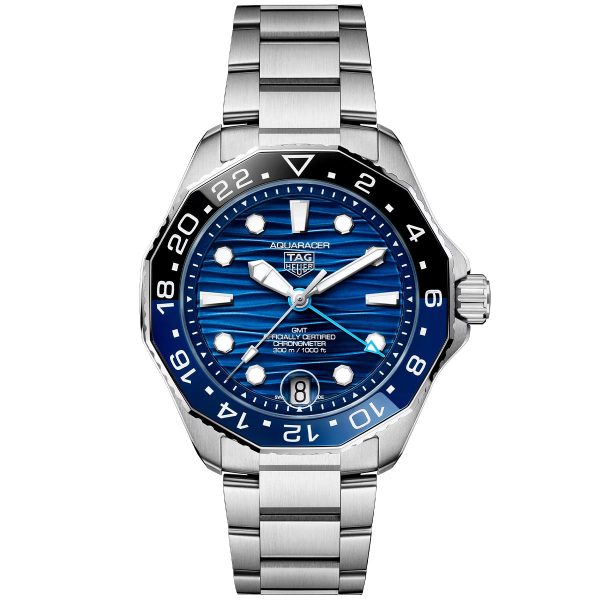 Aquaracer Professional 300 GMT 42mm Blue Dial Bracelet Watch