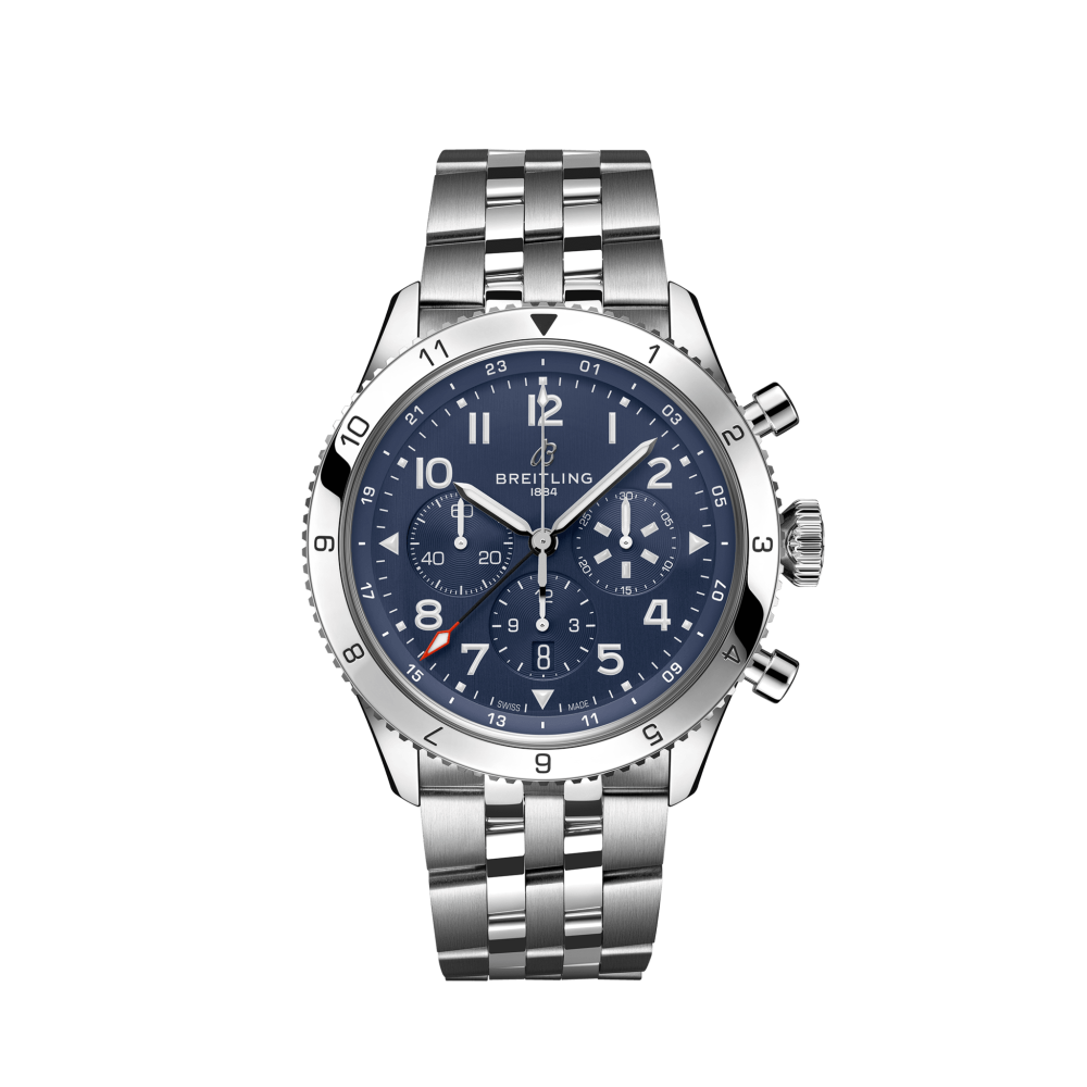 Breitling Classic AVI B04 Chronograph GMT 46 Tribute to Vought F4U Corsair, Stainless Steel, Ref# AB04451A1C1A1, Unworn 2024