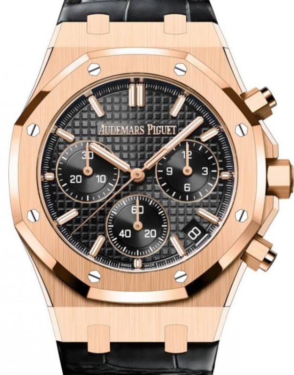 Audemars Piguet Royal Oak Selfwinding Chronograph Rose Gold 41mm Black Dial 26240OR.OO.D002CR.01