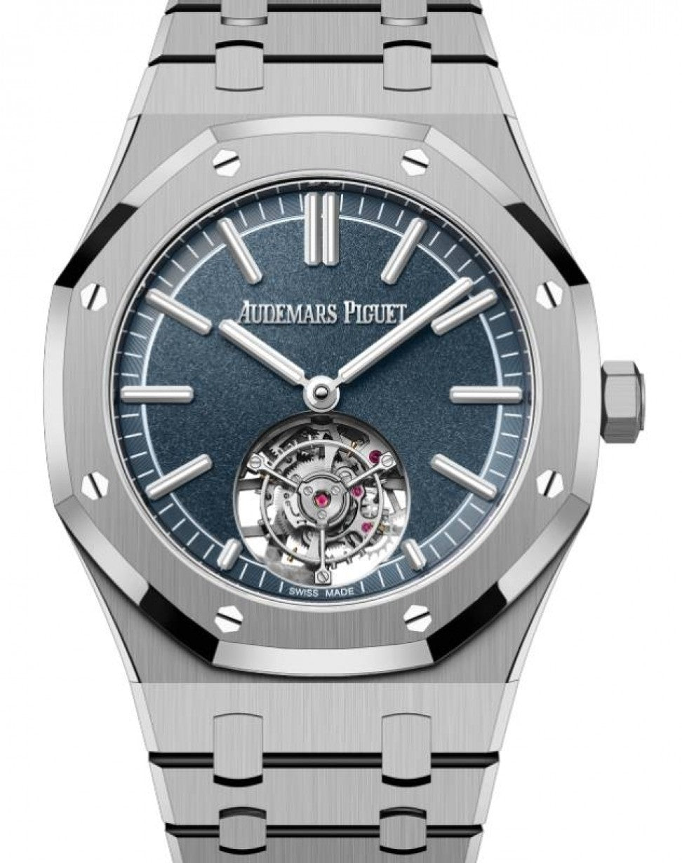 Audemars Piguet Royal Oak Selfwinding Flying Tourbillion Titanium 41mm Blue 26730TI.OO.1320TI.01