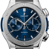 Hublot Classic Fusion Blue Chronograph Titanium Bracelet 45mm, Ref# 520.NX.7170.NX