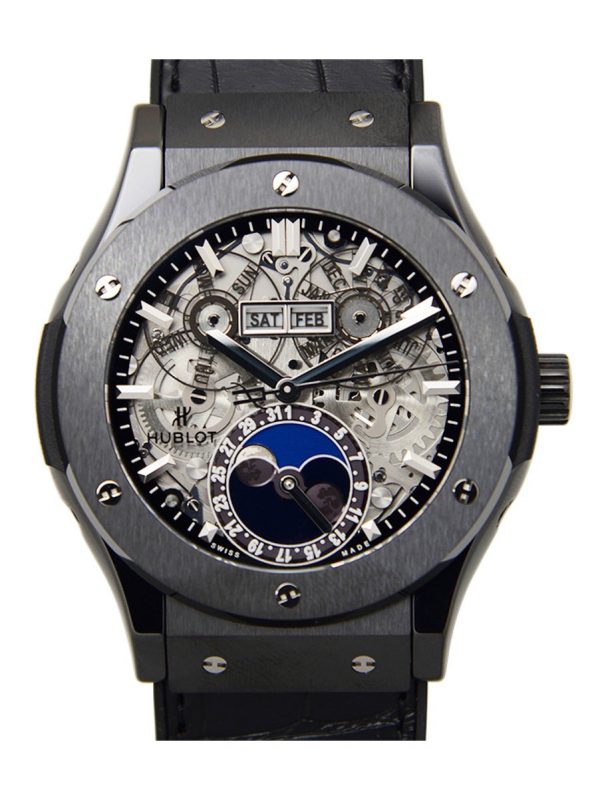 Hublot Classic Fusion Aerofusion Moonphase 45mm Black Magic, Ref# 517.CX.0170.LR