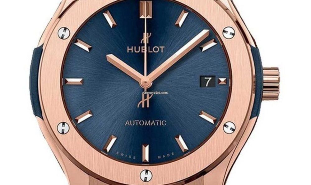 Hublot Classic Fusion King Gold Blue 45mm, Ref# 511.OX.7180.LR