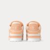 LV Trainers Nubuck  Grained Calf Leather Orange