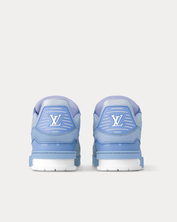 LV Trainer Grained Calf Leather Pastel Blue