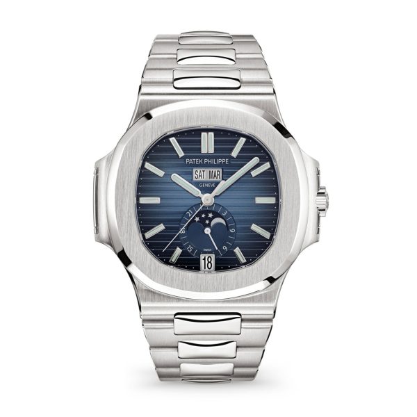 Patek Philippe Nautilus Annual Calendar, Moon Phases Watch, Stainless Steel, 40,5 mm, Ref# 5726/1A-014