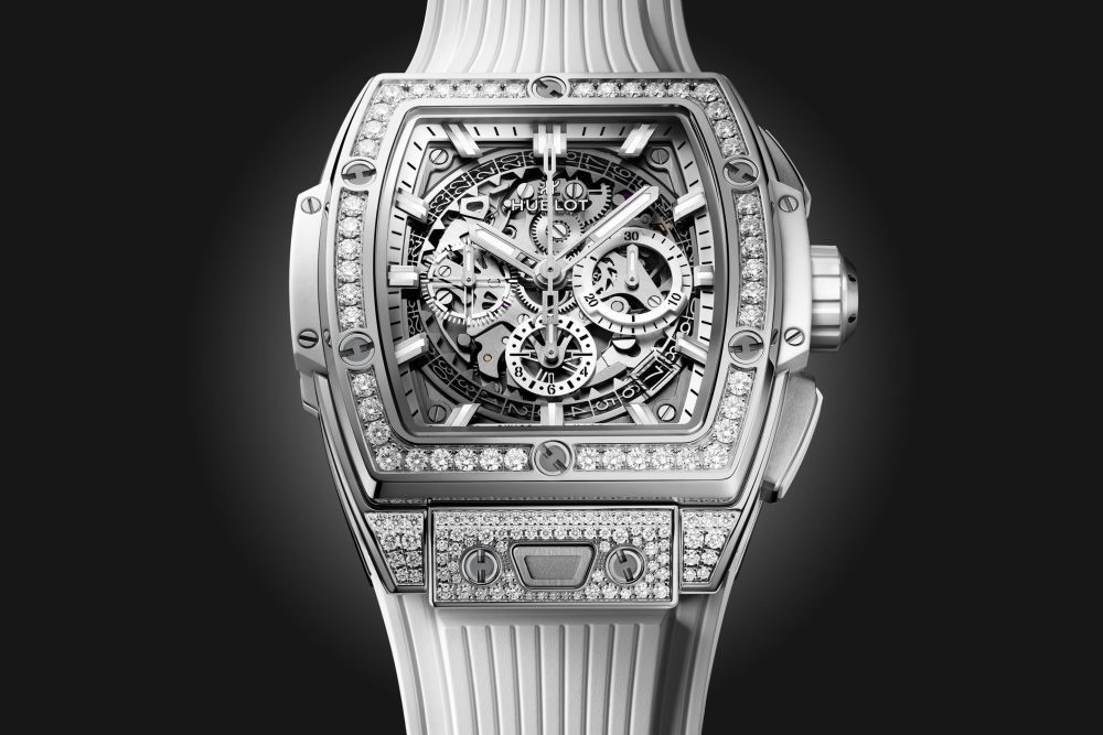 Hublot Spirit of Big Bang TITANIUM WHITE PAVÉ Ref# 642.NE.2010.RW.1604