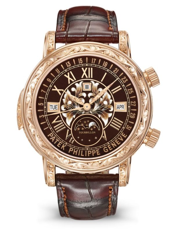 Patek Philippe Grand Complication, 18k Rose Gold, 44mm, Sky Moon Tourbillon Ref# 6002R-001