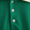 Green, Black and light-pink polo shirts