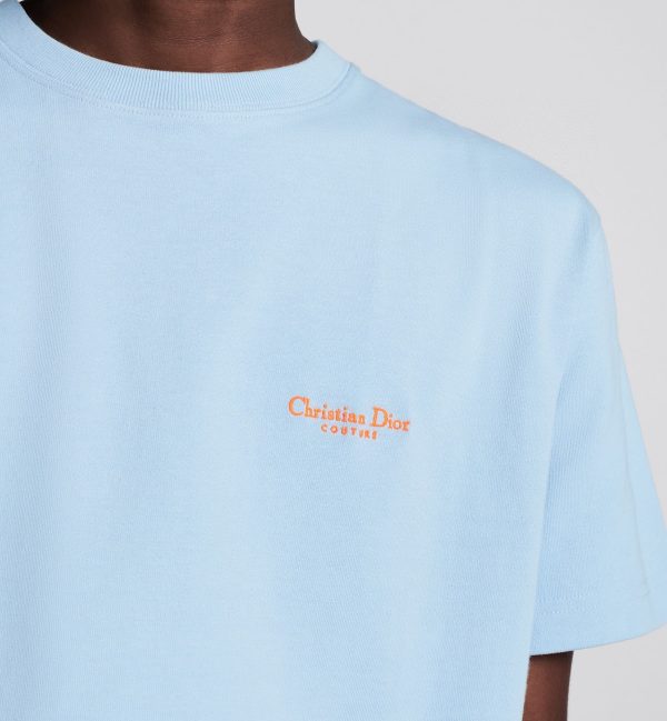 Sky blue and White T-shirt