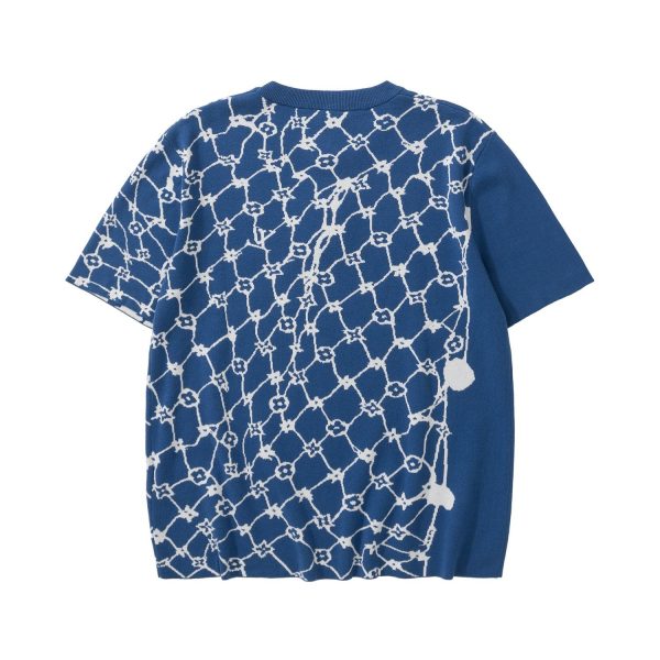 Blue white T-shirt